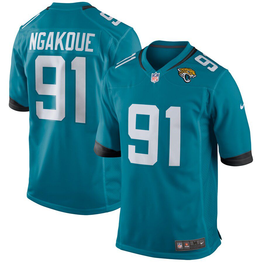 Men Jacksonville Jaguars 91 Yannick Ngakoue Nike Green New Game NFL Jersey